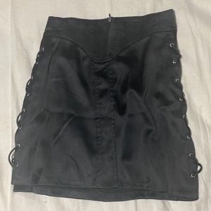 Zara mini lace up skirt